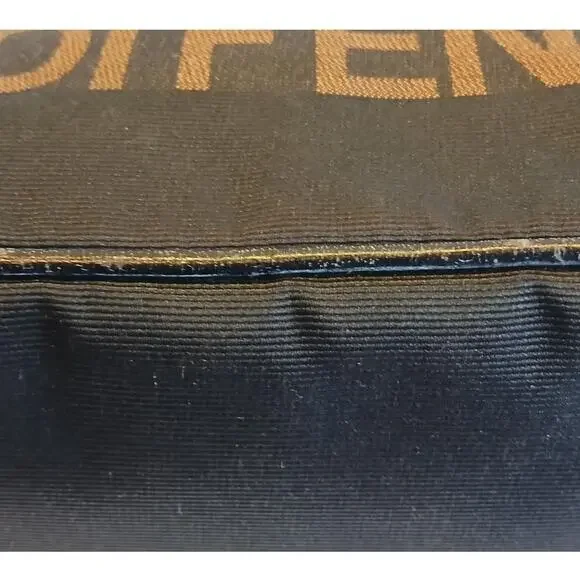 Authentic Fendi Mini Roma Black Canvas Tote Bag Vintage - Picture 13 of 16